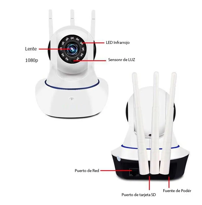 Camara De Seguridad Interior IP Wifi Robotica 2MP Yoosee