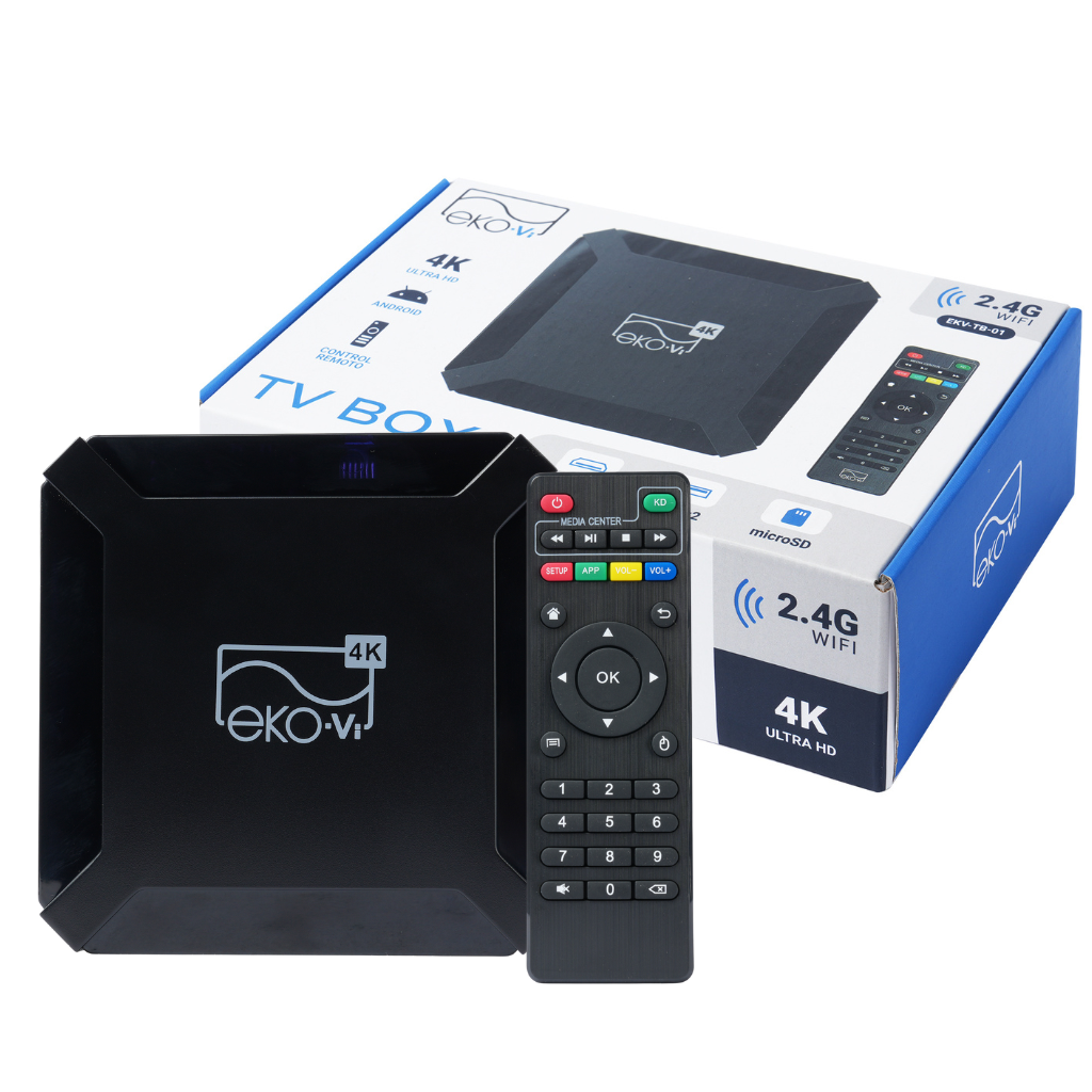 TV Box EKV-TB-01 4K Ultra HD 2.4G WiFi Negro EKO-Vi